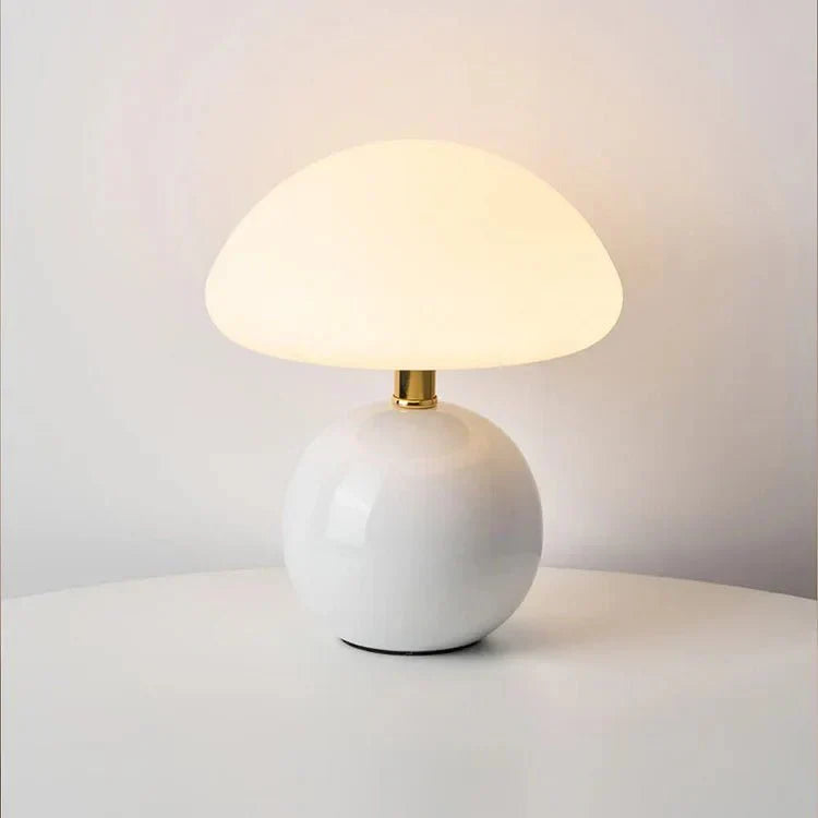 Lampe champignon à la crème française – Élégance et douceur pour votre intérieur