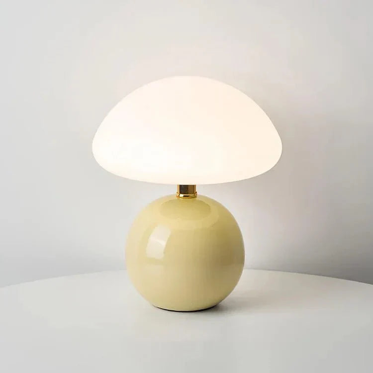 Lampe champignon à la crème française – Élégance et douceur pour votre intérieur