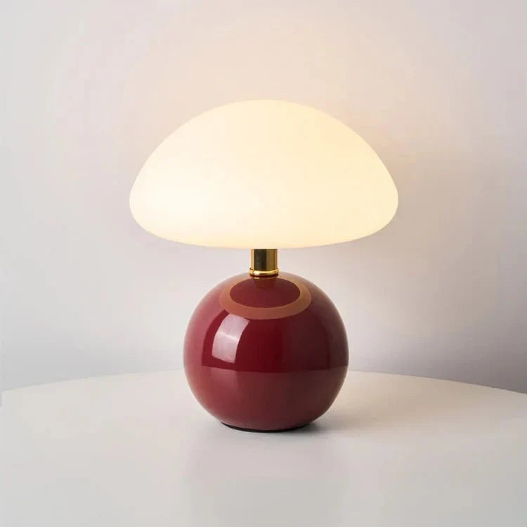 Lampe champignon à la crème française – Élégance et douceur pour votre intérieur