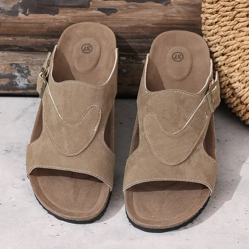 Sandales Femme Antidérapantes Sans Brides, Élégantes et Confortables