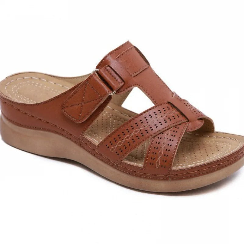 Sandales Femme Confort Ergonomique pour Soulagement des Douleurs Plantaires