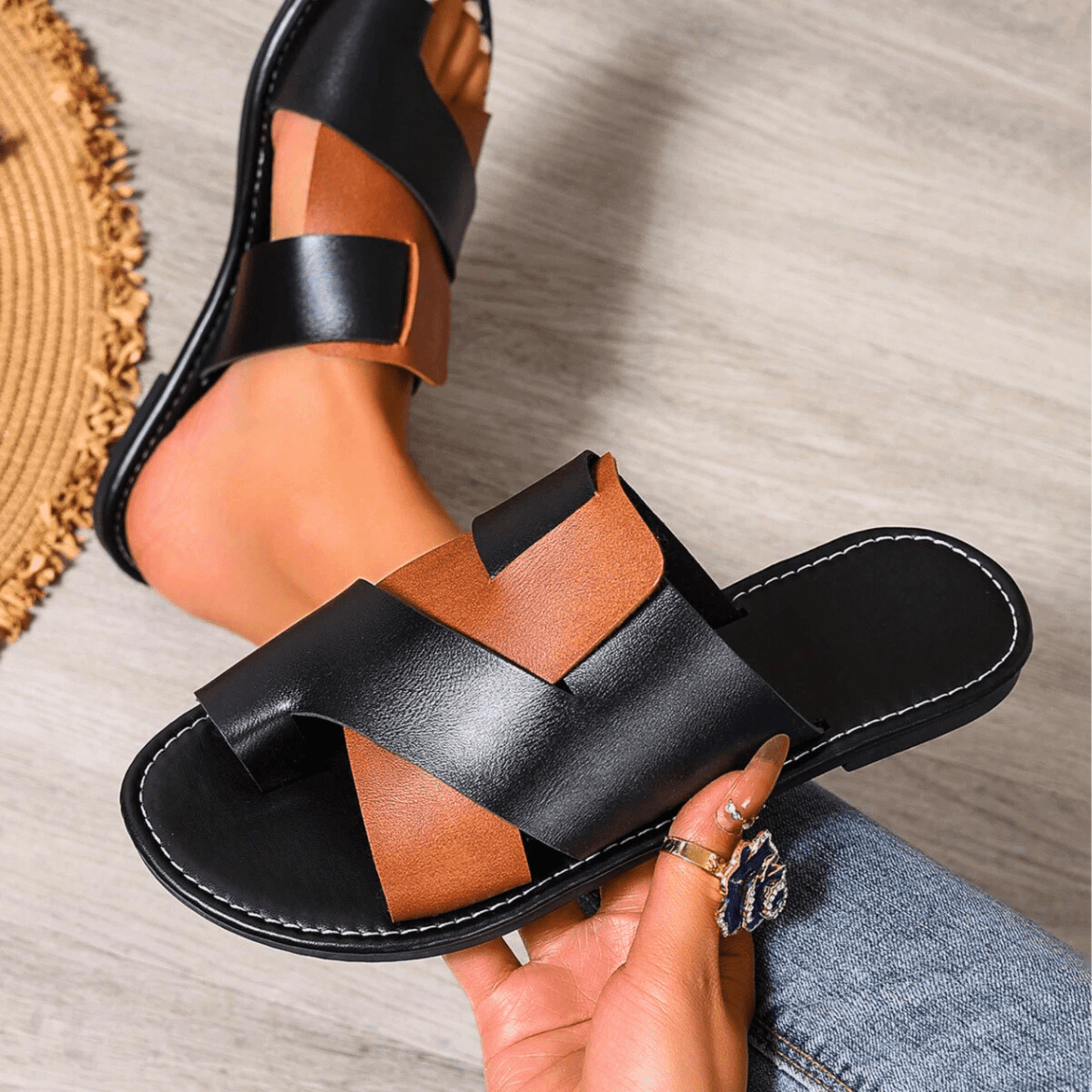 Sandales Femme Croisées Confort Orthopédique et Élégance Quotidienne