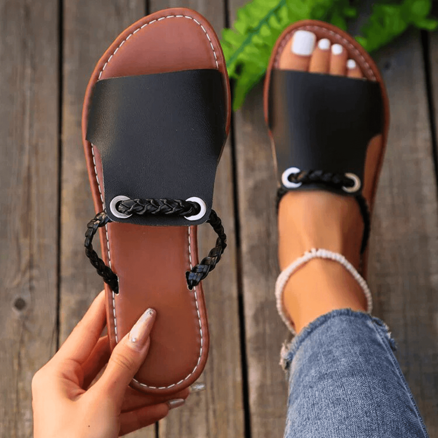 Sandales Femme Style Bohème Chic avec Semelle Confort Orthopédique