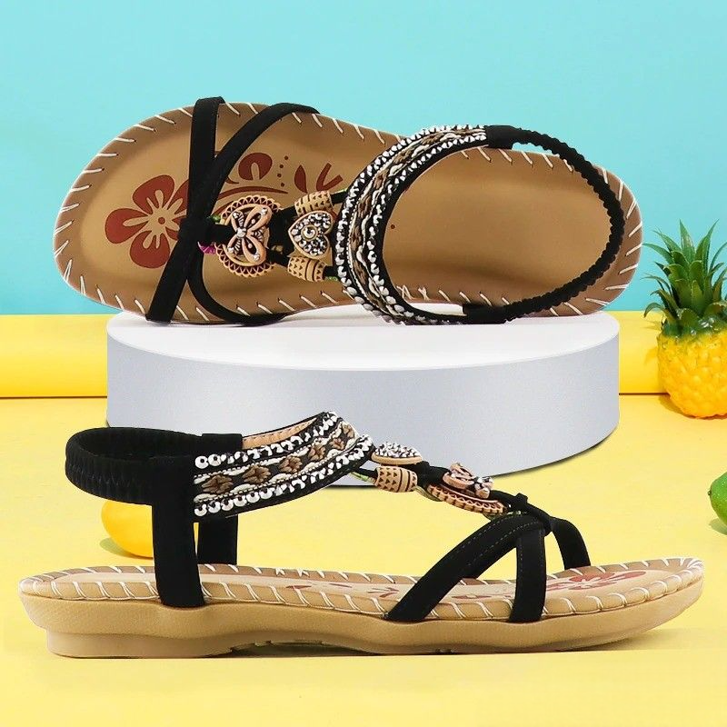 Sandales Orthopédiques Confort Chic avec Semelle Compensée et Maintien Féminin