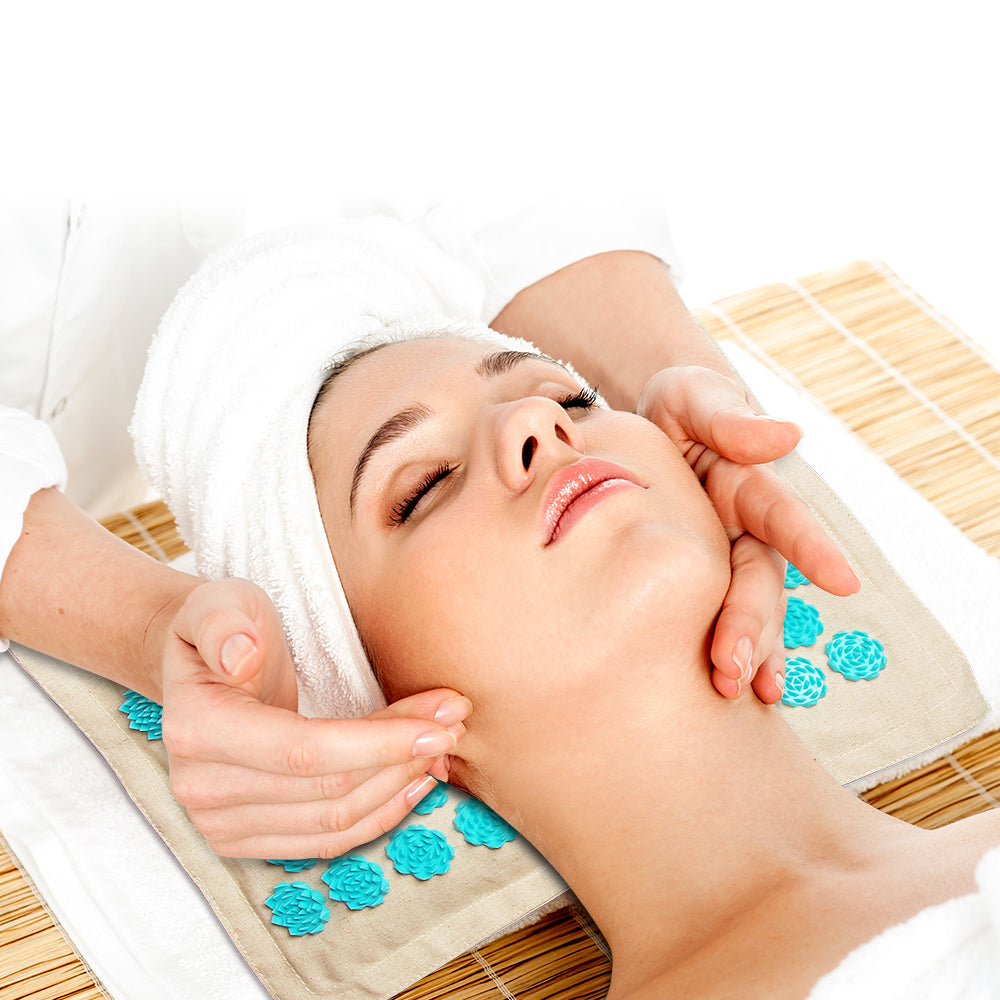 Tapis d’Acupression avec Oreiller Plat – Relaxation Totale et Soulagement des Tensions